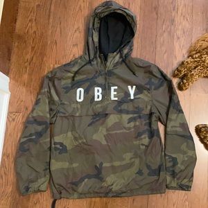 OBEY QUATERZIP WINDBREAKER